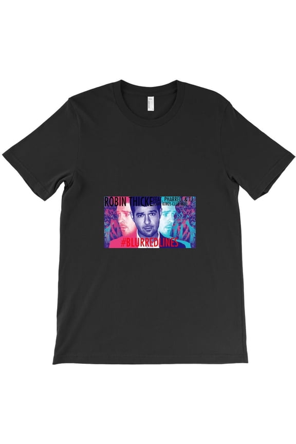 Robin Thicke Pharrell Williams Funny Blurred Lines Song Parody - Holiday Favorite H30102 Unisex T-Shirt, Up to 5XL Available