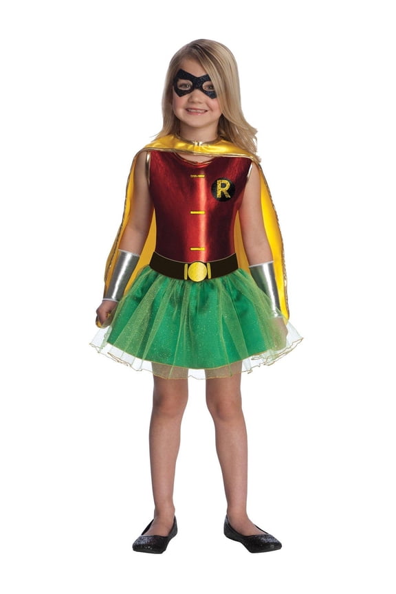 DC Super Heroes Robin Tutu Costume for Kids by Rubies, Girls Small