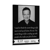 Robin Williams Quotes Art Poster Canvas Painting Decor Wall Print Photo Gifts Home Modern Decorative Posters 16x24inch(40x60cm)