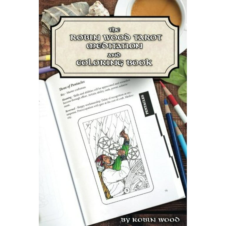 Fremskynde Blændende flare Robin Wood Tarot Coloring Book - Walmart.com