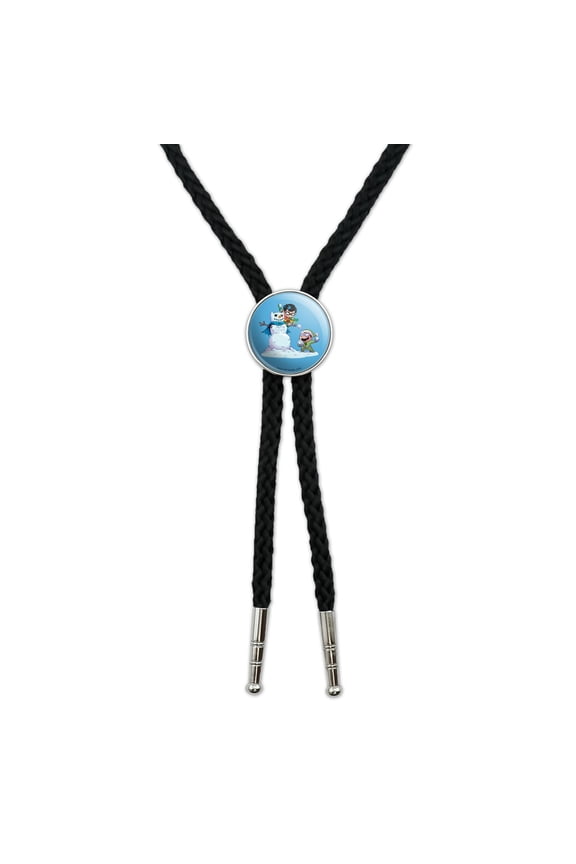 Robin and Riddler Snowball Fight Western Southwest Cowboy Necktie Bow Bolo Tie
