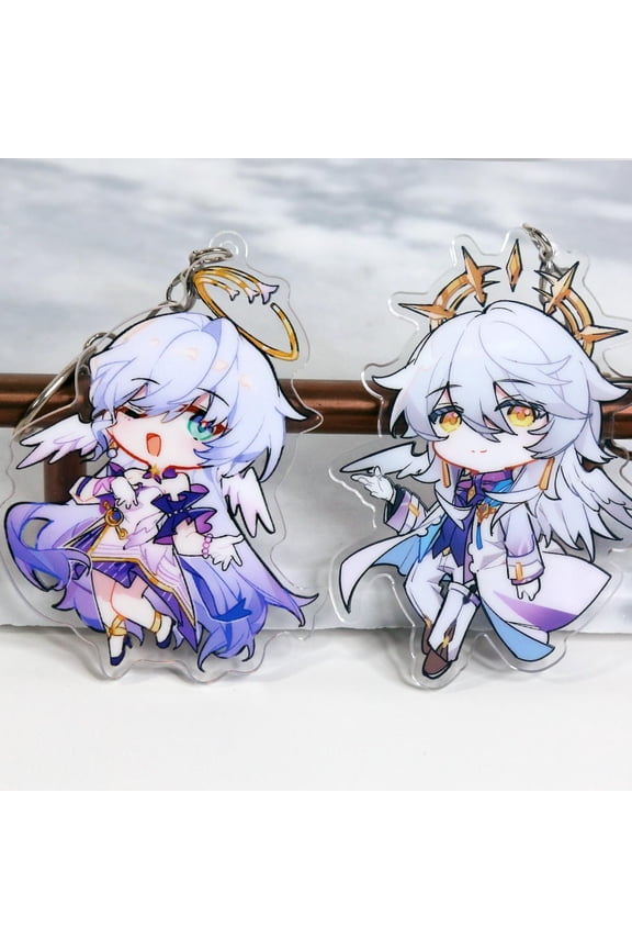 Robin and Sunday Keychain - Honkai Star Rail Acrylic Charm