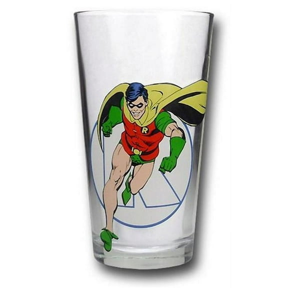 Robin glasspintrobin Robin Seriously Pint Glass