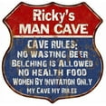 thumbnail image 1 of Robin's Man Cave Rules Sign Shield Metal Gift 211110023221, 1 of 1