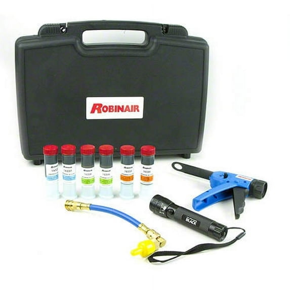 Robinair 16330 UV Leak Detection HVAC R Dye Kit 12 LED Array Cordless Rechargeable UV Light