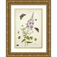 thumbnail image 1 of Robins, Thomas Jr. 18x24 Gold Ornate Wood Framed with Double Matting Museum Art Print Titled - Rosebay Willowherb and Buttercups, 1 of 4