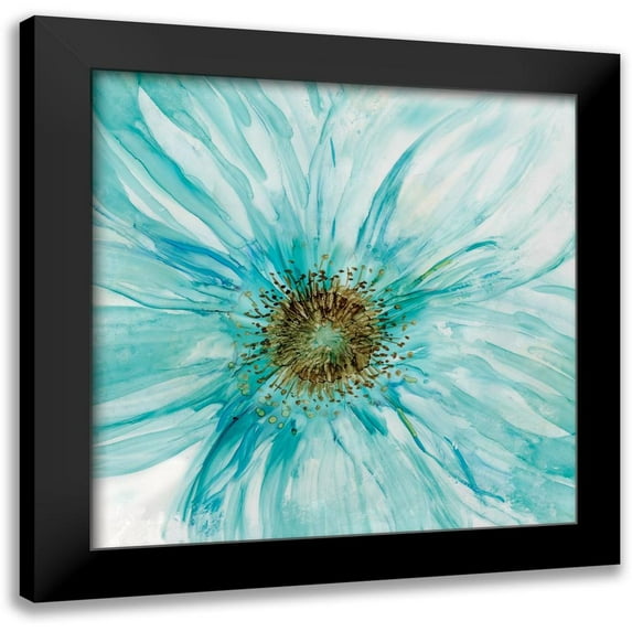 Robinson, Carol 12x12 Black Modern Framed Museum Art Print Titled - Bold Blue I