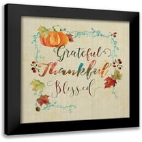 Robinson, Carol 12x12 Black Modern Framed Museum Art Print Titled - Fall Grateful