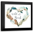 thumbnail image 1 of Robinson, Carol 12x12 Black Modern Framed Museum Art Print Titled - Feather Wild At, 1 of 5