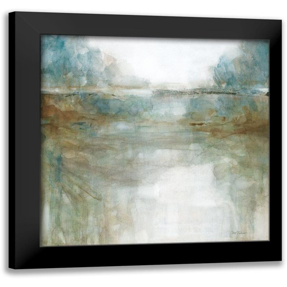 Robinson, Carol 12x12 Black Modern Framed Museum Art Print Titled - Lights Echo I