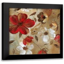 Robinson, Carol 12x12 Black Modern Framed Museum Art Print Titled - Ready for Red I