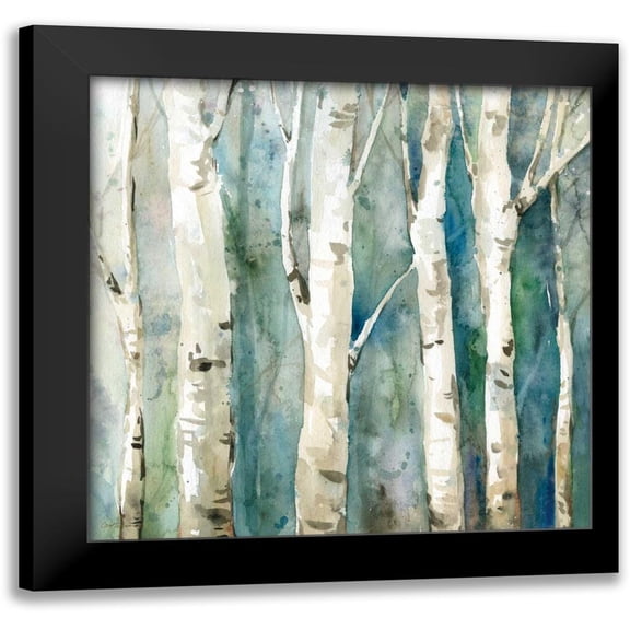 Robinson, Carol 12x12 Black Modern Framed Museum Art Print Titled - River Birch II
