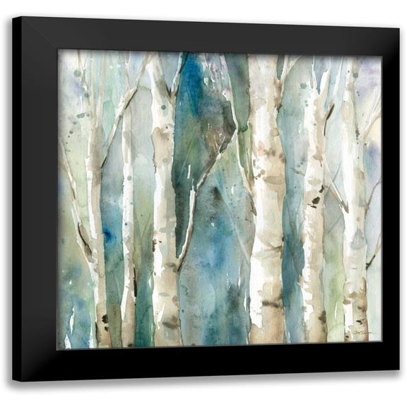 Robinson, Carol 12x12 Black Modern Framed Museum Art Print Titled - River Birch I