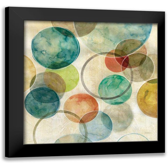 Robinson, Carol 12x12 Black Modern Framed Museum Art Print Titled - Spatial Curves I