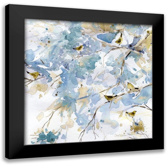 Robinson, Carol 12x12 Black Modern Framed Museum Art Print Titled - Topaz Spring II