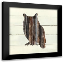 Robinson, Carol 12x12 Black Modern Framed Museum Art Print Titled - Woodland Owl