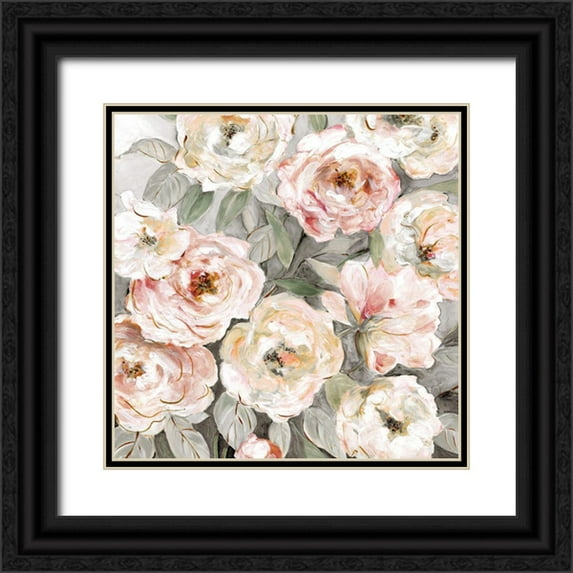 Robinson, Carol 12x12 Black Ornate Wood Framed with Double Matting Museum Art Print Titled - Bold Garden
