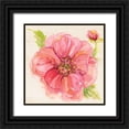 thumbnail image 1 of Robinson, Carol 12x12 Black Ornate Wood Framed with Double Matting Museum Art Print Titled - Botanical Peony, 1 of 4