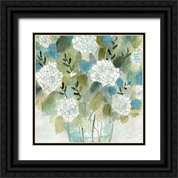 Robinson, Carol 12x12 Black Ornate Wood Framed with Double Matting Museum Art Print Titled - Casual Sketch Arrangement II