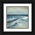 thumbnail image 1 of Robinson, Carol 12x12 Black Ornate Wood Framed with Double Matting Museum Art Print Titled - Converging Waves, 1 of 4