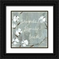 thumbnail image 1 of Robinson, Carol 12x12 Black Ornate Wood Framed with Double Matting Museum Art Print Titled - Cotton Friends, 1 of 4