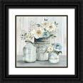thumbnail image 1 of Robinson, Carol 12x12 Black Ornate Wood Framed with Double Matting Museum Art Print Titled - French Garden Flowers II, 1 of 4