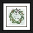 thumbnail image 1 of Robinson, Carol 12x12 Black Ornate Wood Framed with Double Matting Museum Art Print Titled - Peace on Earth, 1 of 4