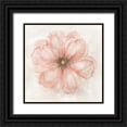thumbnail image 1 of Robinson, Carol 12x12 Black Ornate Wood Framed with Double Matting Museum Art Print Titled - Pink Posy I, 1 of 4