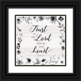 thumbnail image 1 of Robinson, Carol 12x12 Black Ornate Wood Framed with Double Matting Museum Art Print Titled - Trust in the Lord, 1 of 4