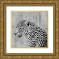 thumbnail image 1 of Robinson, Carol 12x12 Gold Ornate Wood Framed with Double Matting Museum Art Print Titled - Cat Pause, 1 of 4