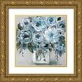 thumbnail image 1 of Robinson, Carol 12x12 Gold Ornate Wood Framed with Double Matting Museum Art Print Titled - Painterly Blues, 1 of 4
