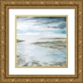 thumbnail image 1 of Robinson, Carol 12x12 Gold Ornate Wood Framed with Double Matting Museum Art Print Titled - Shimmering Tides, 1 of 4