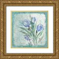 thumbnail image 1 of Robinson, Carol 12x12 Gold Ornate Wood Framed with Double Matting Museum Art Print Titled - Tulip Medley, 1 of 4