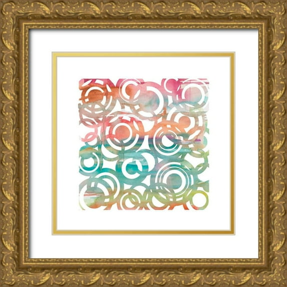 Robinson, Carol 12x12 Gold Ornate Wood Framed with Double Matting Museum Art Print Titled - Whimsical III