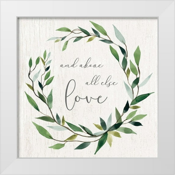 Robinson, Carol 12x12 White Modern Wood Framed Museum Art Print Titled - Bay Leaf Love