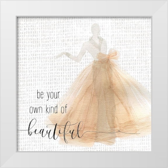 Robinson, Carol 12x12 White Modern Wood Framed Museum Art Print Titled - Be Beautiful