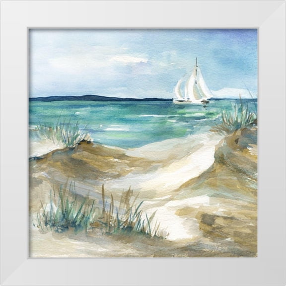Robinson, Carol 12x12 White Modern Wood Framed Museum Art Print Titled - Come Sail Home