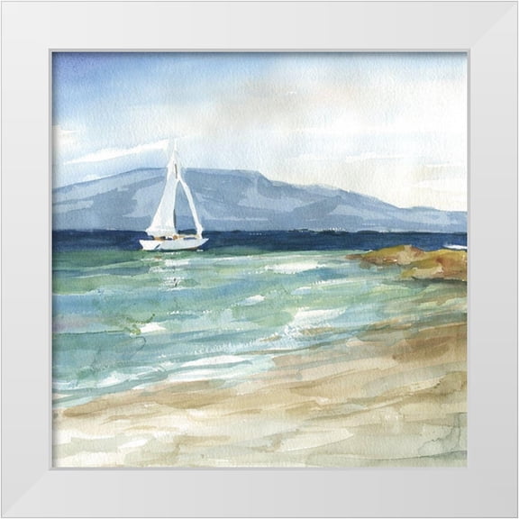 Robinson, Carol 12x12 White Modern Wood Framed Museum Art Print Titled - Come Sail away