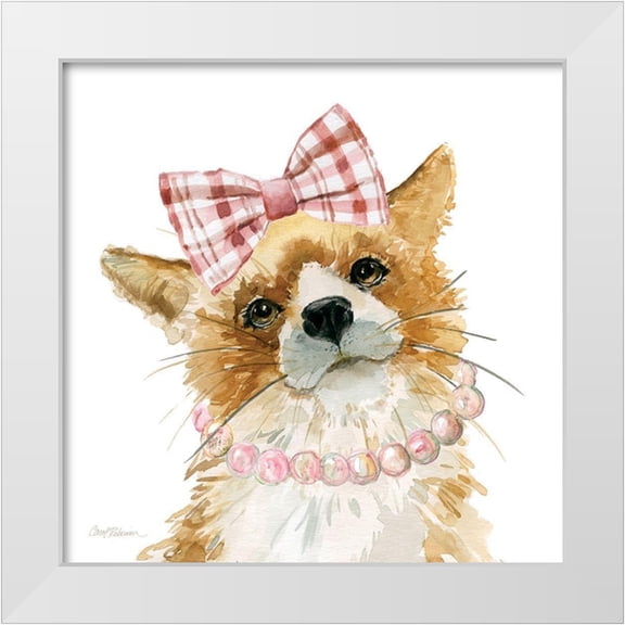 Robinson, Carol 12x12 White Modern Wood Framed Museum Art Print Titled - Glamour Girls Fox