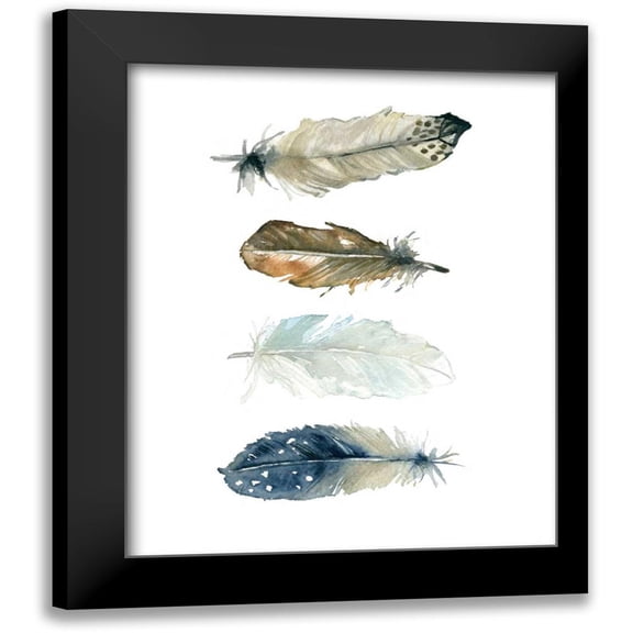 Robinson, Carol 12x14 Black Modern Framed Museum Art Print Titled - Feather Collection
