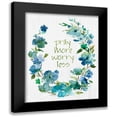 thumbnail image 1 of Robinson, Carol 12x14 Black Modern Framed Museum Art Print Titled - Pray Flower Wreath, 1 of 5
