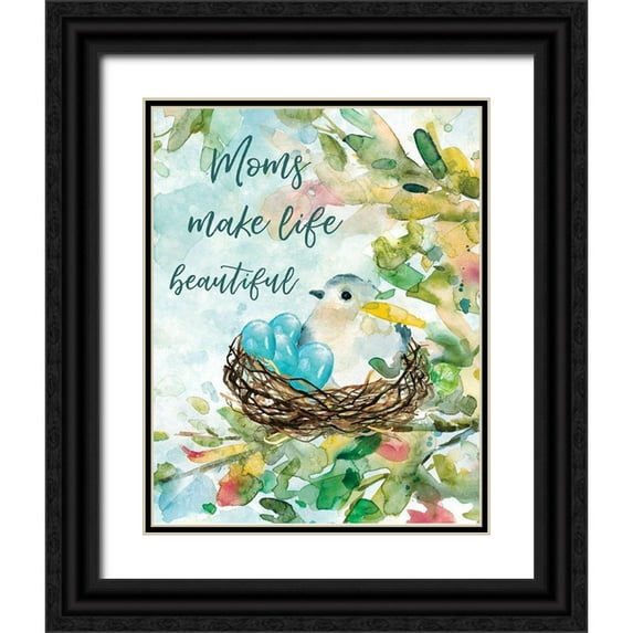 Robinson, Carol 12x14 Black Ornate Wood Framed with Double Matting Museum Art Print Titled - Mothers Nest II
