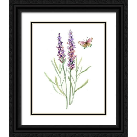 Robinson, Carol 12x14 Black Ornate Wood Framed with Double Matting Museum Art Print Titled - Wildflower Botanical I