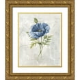 thumbnail image 1 of Robinson, Carol 12x14 Gold Ornate Wood Framed with Double Matting Museum Art Print Titled - Blue Linen Poppy, 1 of 4