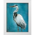 thumbnail image 1 of Robinson, Carol 12x14 White Modern Wood Framed Museum Art Print Titled - Great Blue Heron, 1 of 4
