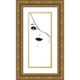 thumbnail image 1 of Robinson, Carol 12x24 Gold Ornate Wood Framed with Double Matting Museum Art Print Titled - Fashion Sketch II, 1 of 4