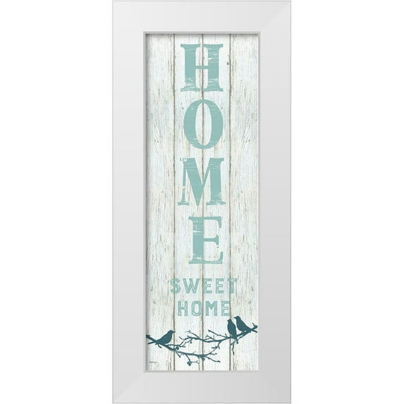 Robinson, Carol 13x32 White Modern Wood Framed Museum Art Print Titled - Home Sweet Home