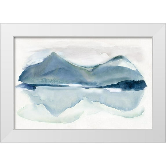 Robinson, Carol 14x11 White Modern Wood Framed Museum Art Print Titled - Blue Peaks