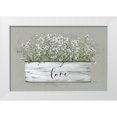 thumbnail image 1 of Robinson, Carol 14x11 White Modern Wood Framed Museum Art Print Titled - Bouquet of Grace Bucket Love, 1 of 4