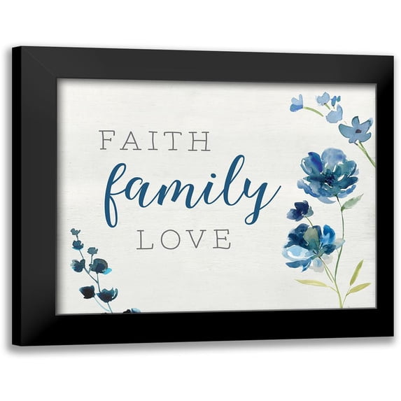 Robinson, Carol 14x12 Black Modern Framed Museum Art Print Titled - Faith Family Friends